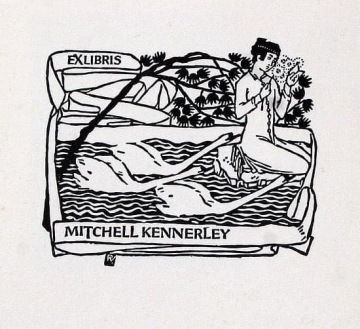 Vojtěch Preissig, Dívka s labutěmi, 20. léta, dřevořez, Galerie Art Praha